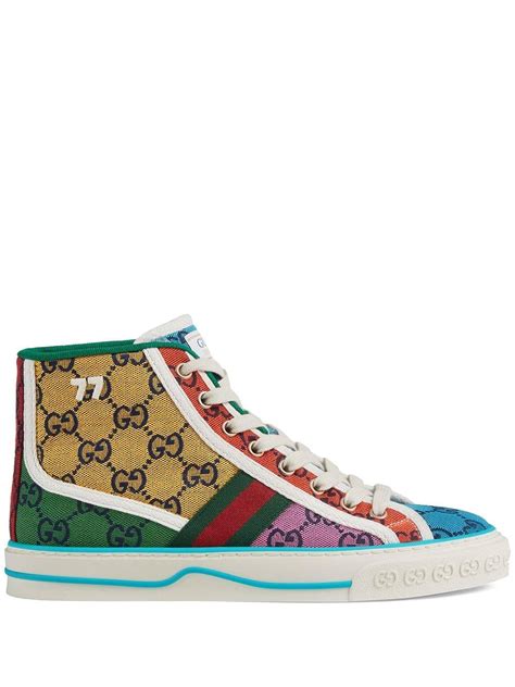 1977 gucci sneakers multicolor|Gucci 1977 high top.